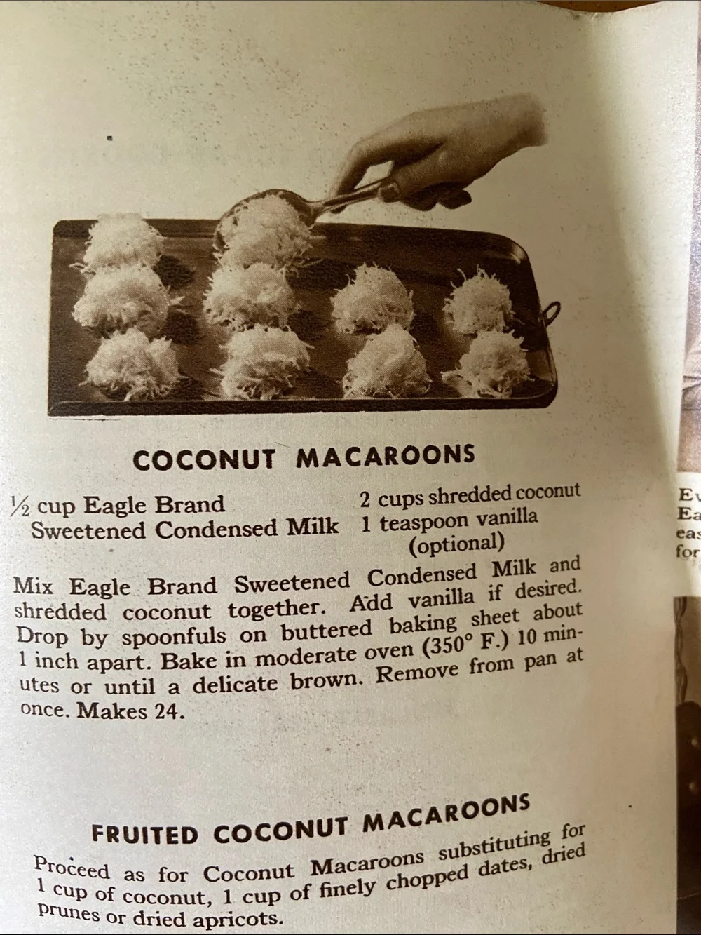 Vintage Cookbook baking recipe book Eagle Brand advertising advertisement bake